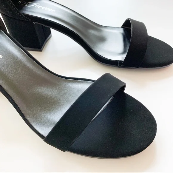 Forever Black NUB Heels Nataly-06 - Picture 7 of 9